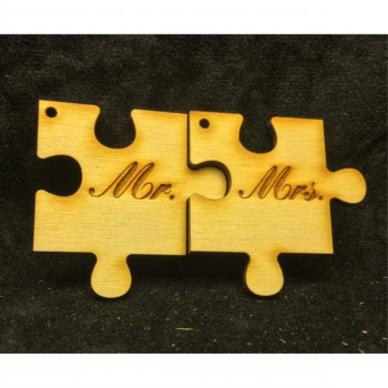 Ξύλινο puzzle Mr & Mrs